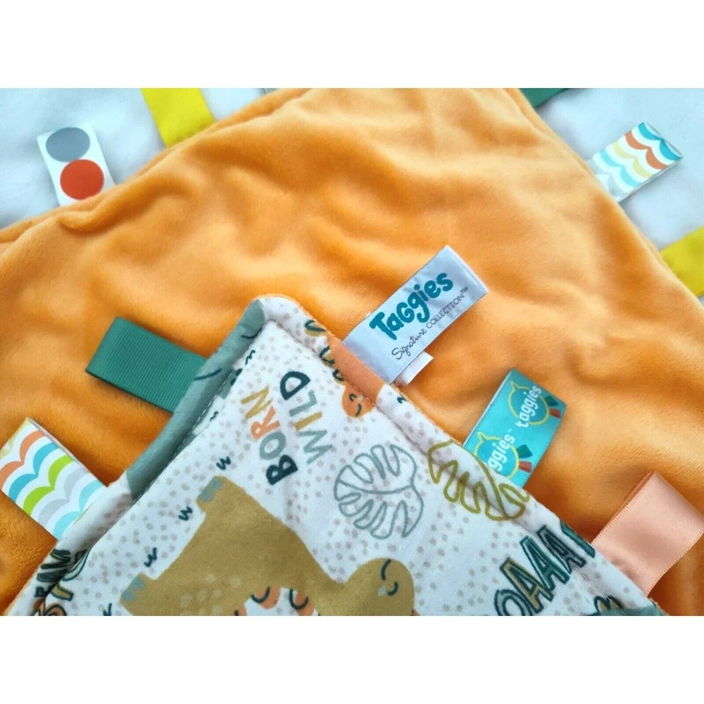 Taggies Mary Meyer Dinosaur Baby Security Blanket Lovey Dino Born Wild 11